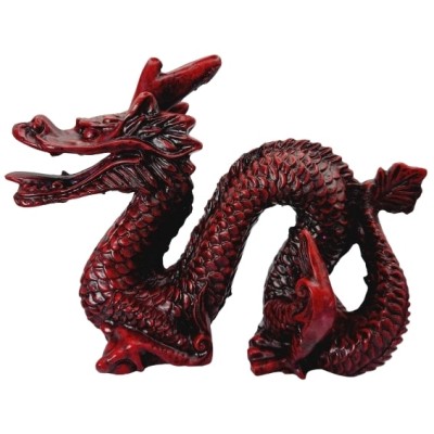 Statue Grand Dragon rouge Protecteur