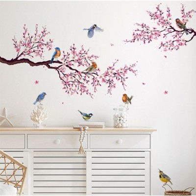 Sticker Branches de Cerisier aux Oiseaux