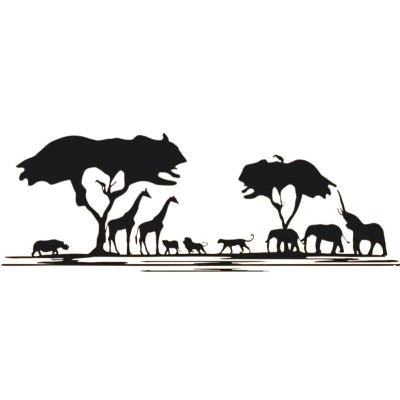 Grand Sticker Animaux de la Stabilité