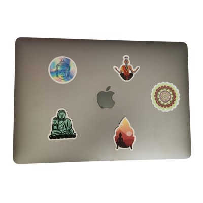 Les 4 Stickers Bouddha + 1 Sticker Mandala offert