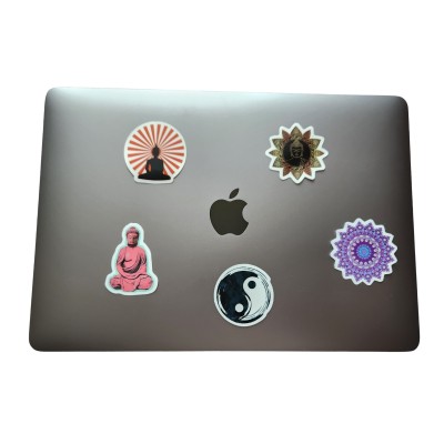 Les 4 Stickers Spirituels + 1 Sticker Mandala offert