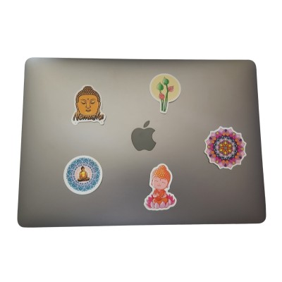 Les 4 Stickers Quiétudes + 1 Sticker Mandala offert