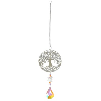 Suspension Miroir Arbre de Vie Cristal Goutte