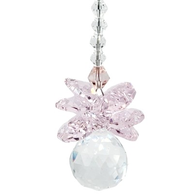 Suspension Cascade de Lumière rose