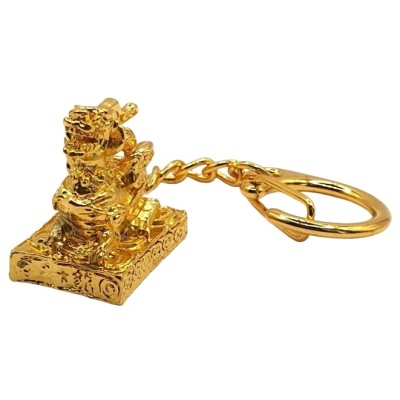 Porte Clés Statue Pi Yao doré